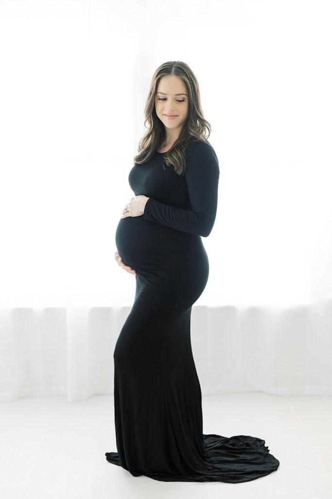Studio Maternity Session in The Heights